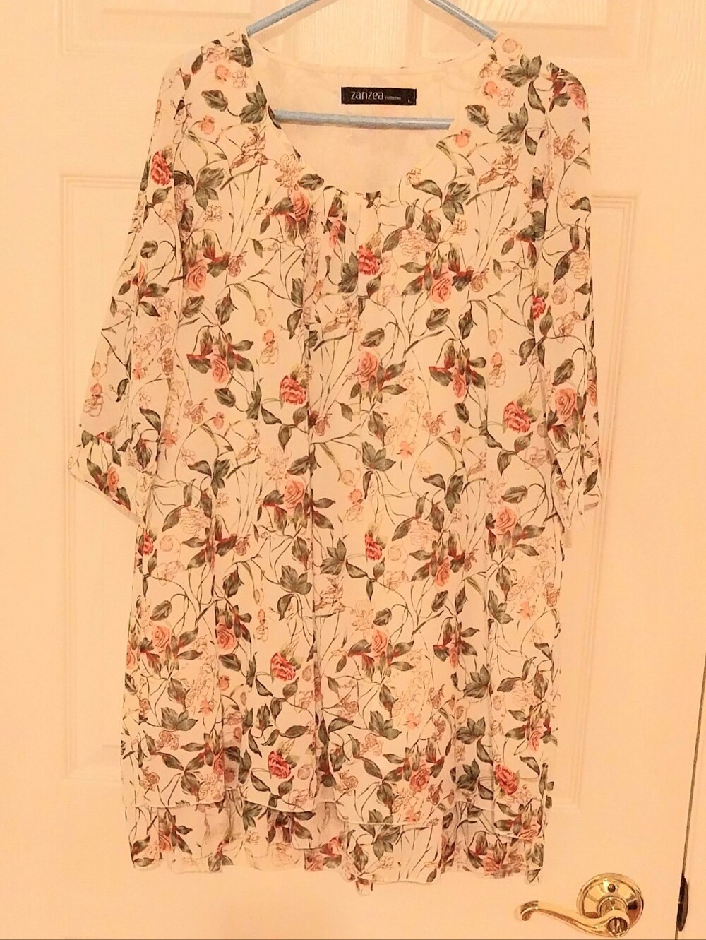White Floral Mini Dress